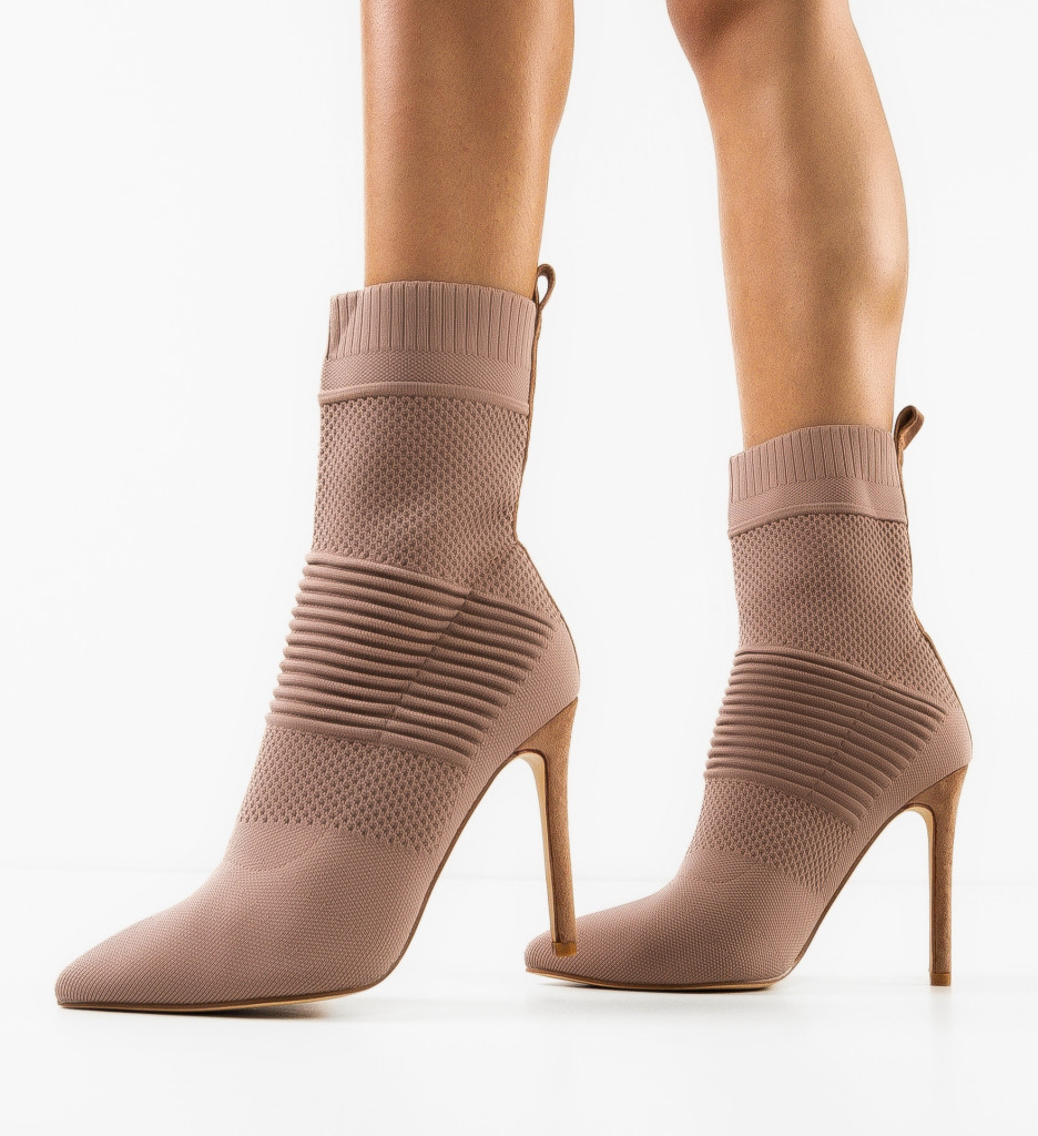 Botine Dama Sten Khaki - Eleganță și Confort