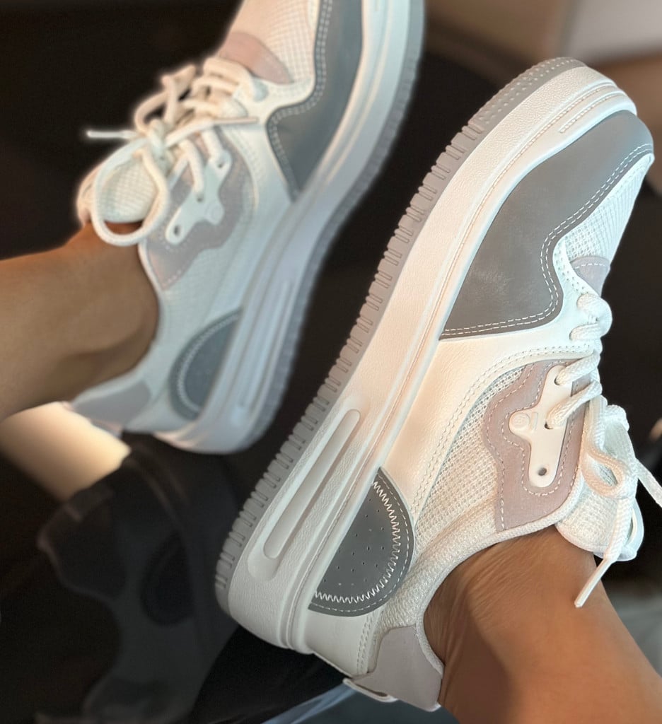 Goda Sneakers Dama Gri - Stil Urban Confortabil - imagine 5
