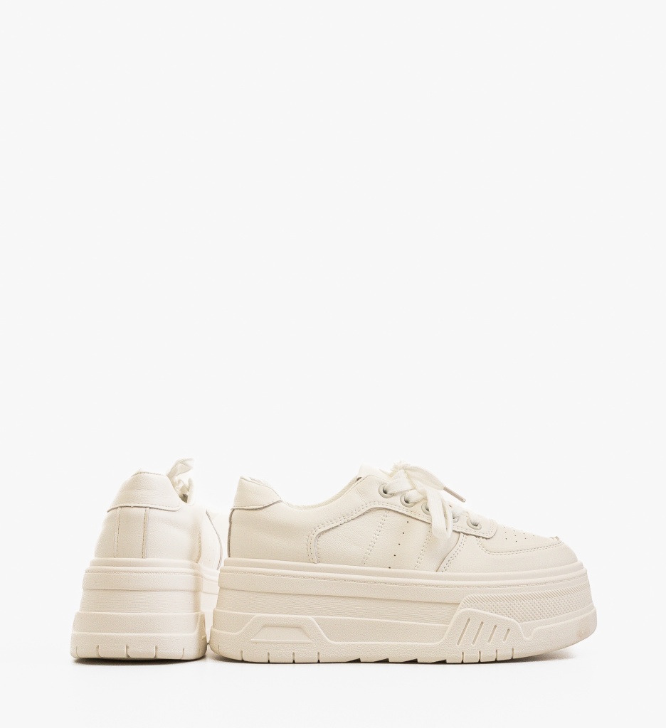 Sneakers Dama Nannje Albi | Confort și Stil - imagine 3