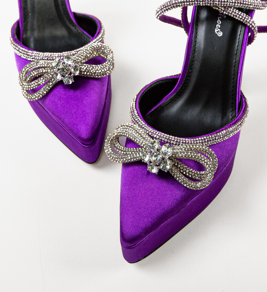 Pantofi Mariette Mov - Eleganță și Stil - imagine 2