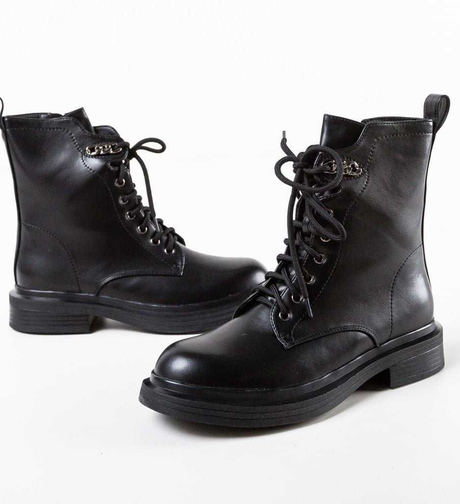 Ghete Dama Moss Negre | Eleganță Urbană - imagine 5