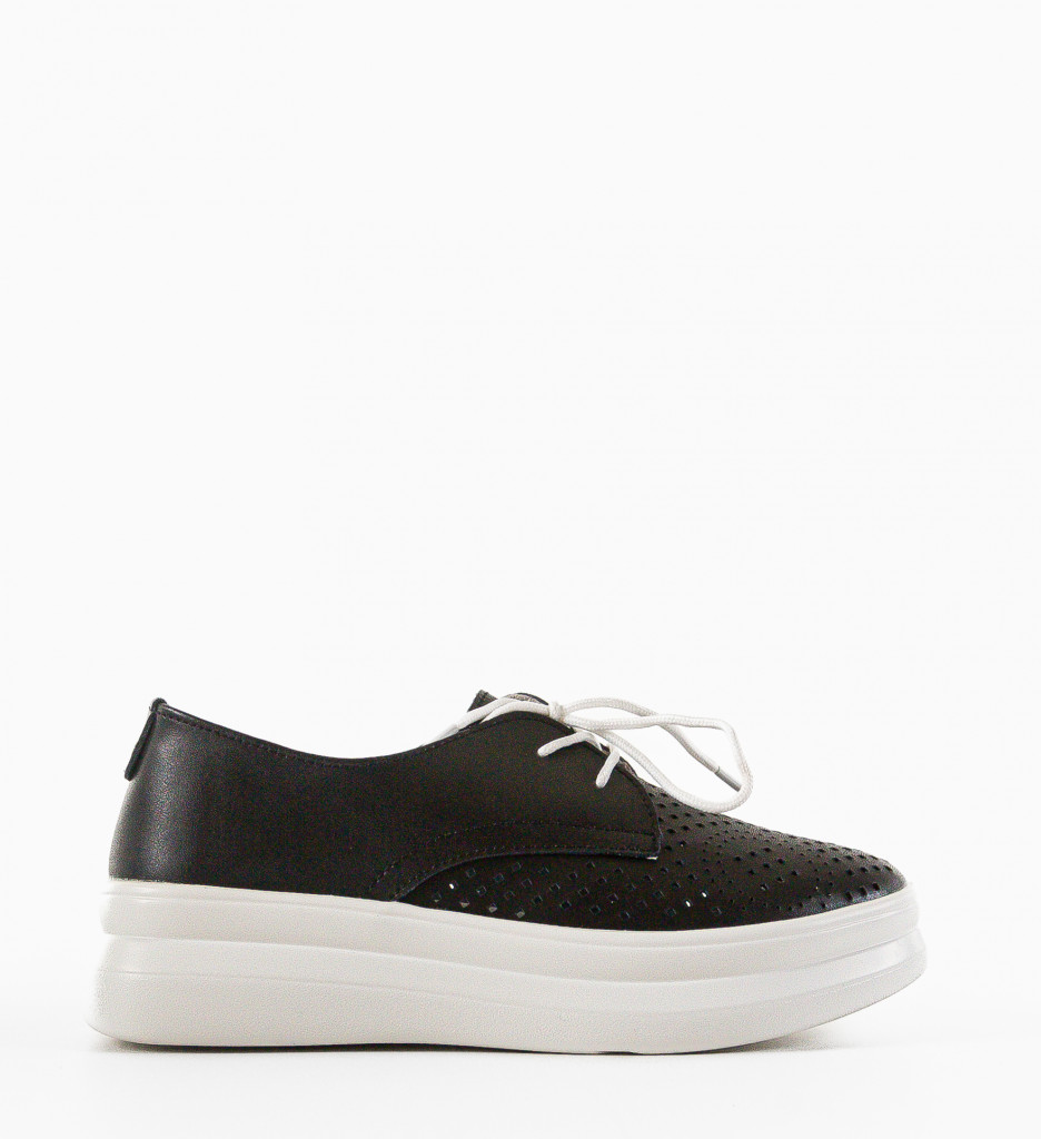 Pantofi Casual Dama Alannah Negri - Confort Zilnic - imagine 4