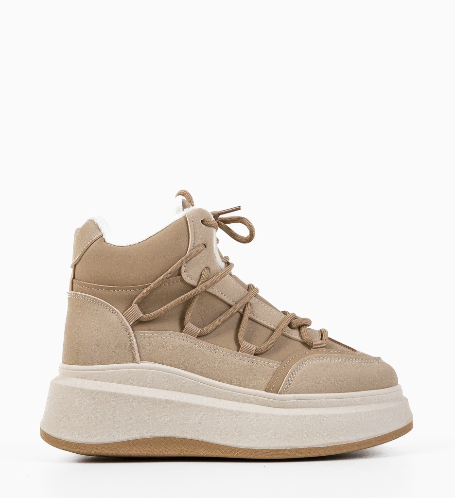 Sneakers Dama Voldus Bej | Confort & Stil - imagine 5
