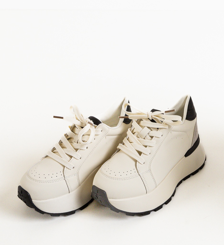 Reqa Sneakers Dama Bej | Confort & Stil - imagine 6