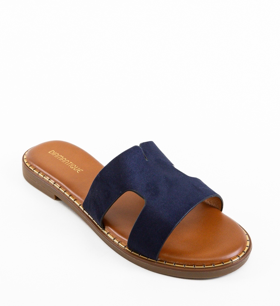 Papuci Dama Yorang Bleumarin Confortabili - imagine 6