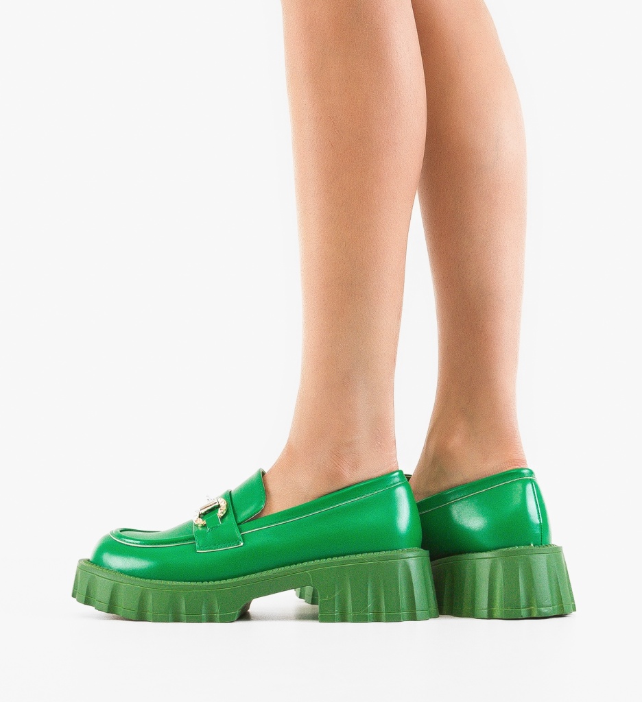 Pantofi Casual Alyena Verzi - Confort și Stil - imagine 2