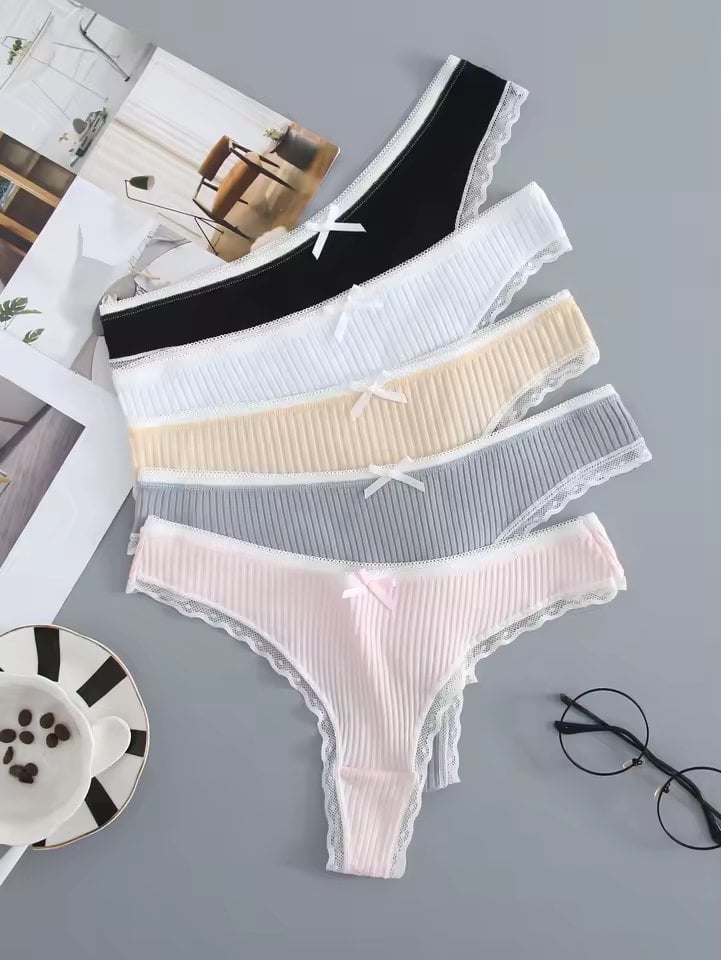 Set 5 Chiloți Dama Picadili Confort Multicolor