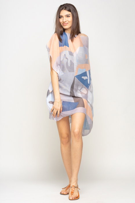 Rochie Plajă Poncho Viscosă Shopika