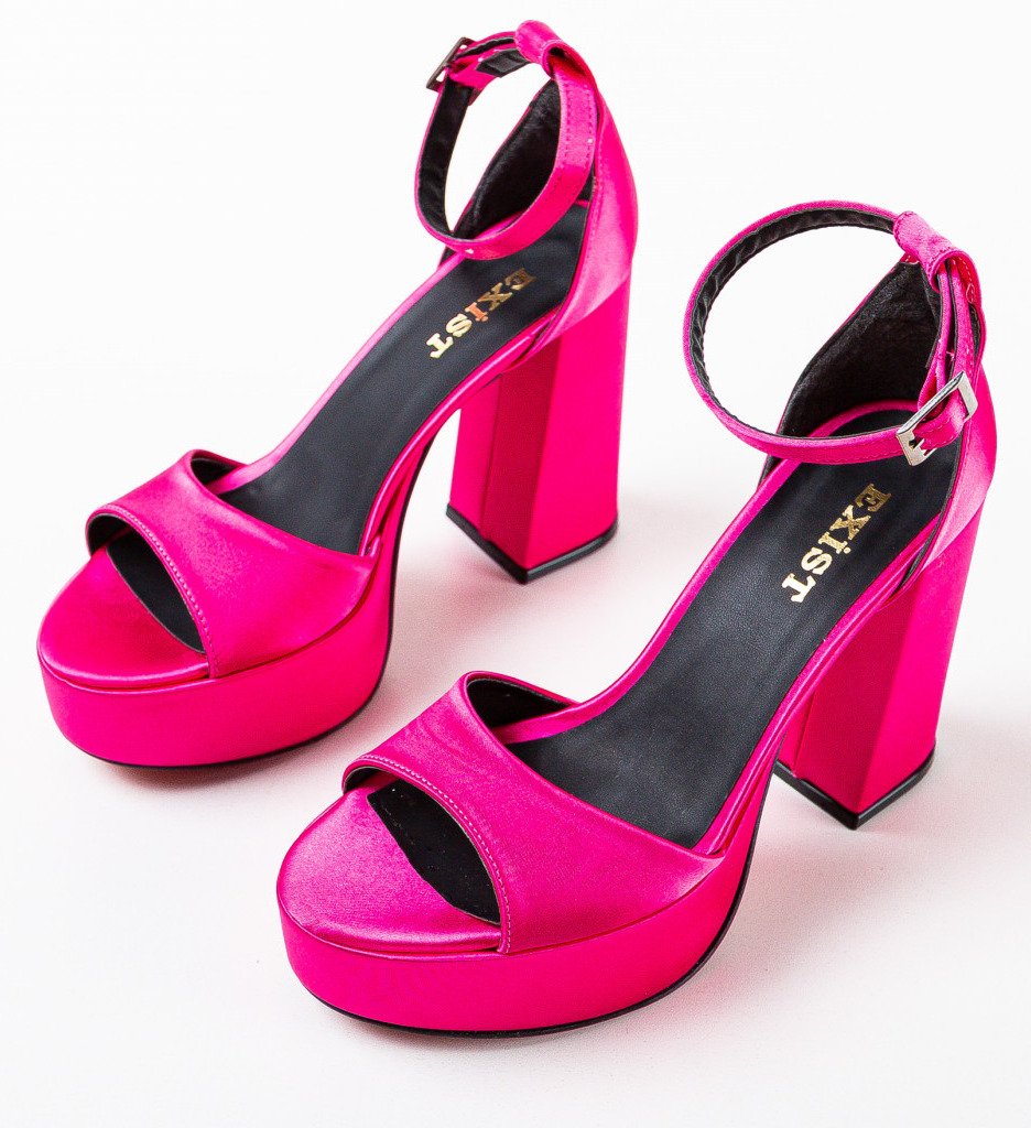 Sandale Katina cu Toc Fuchsia | Eleganță Asigurată - imagine 8