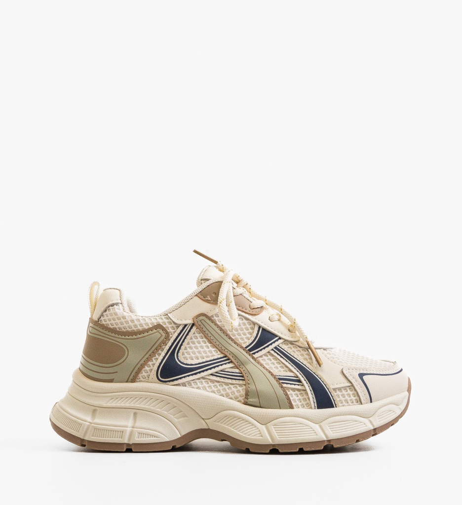 Sneakers dama Tobias Bej - Confort și Stil - imagine 6