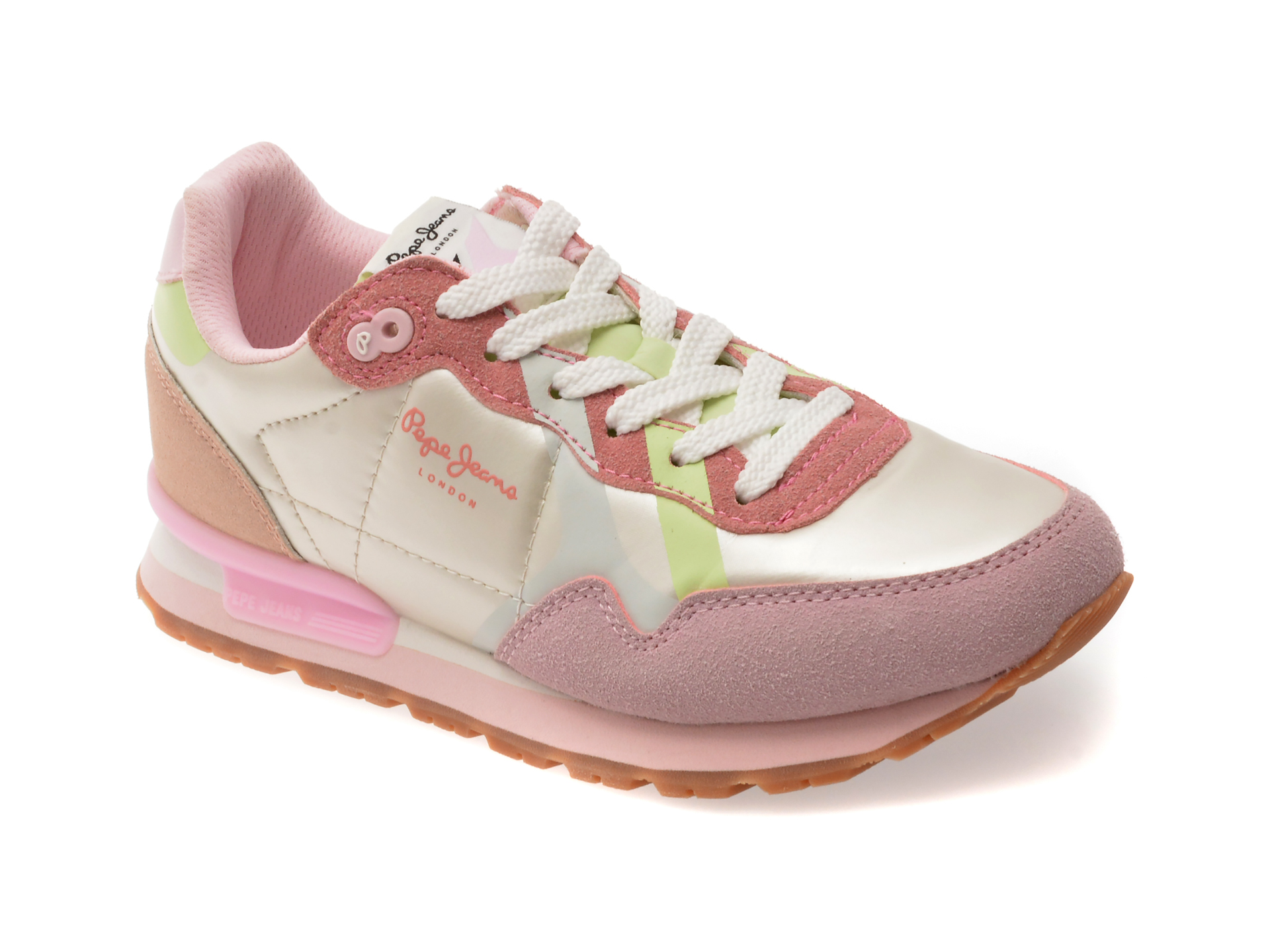 Pantofi sport Pepe Jeans roz pentru fetite