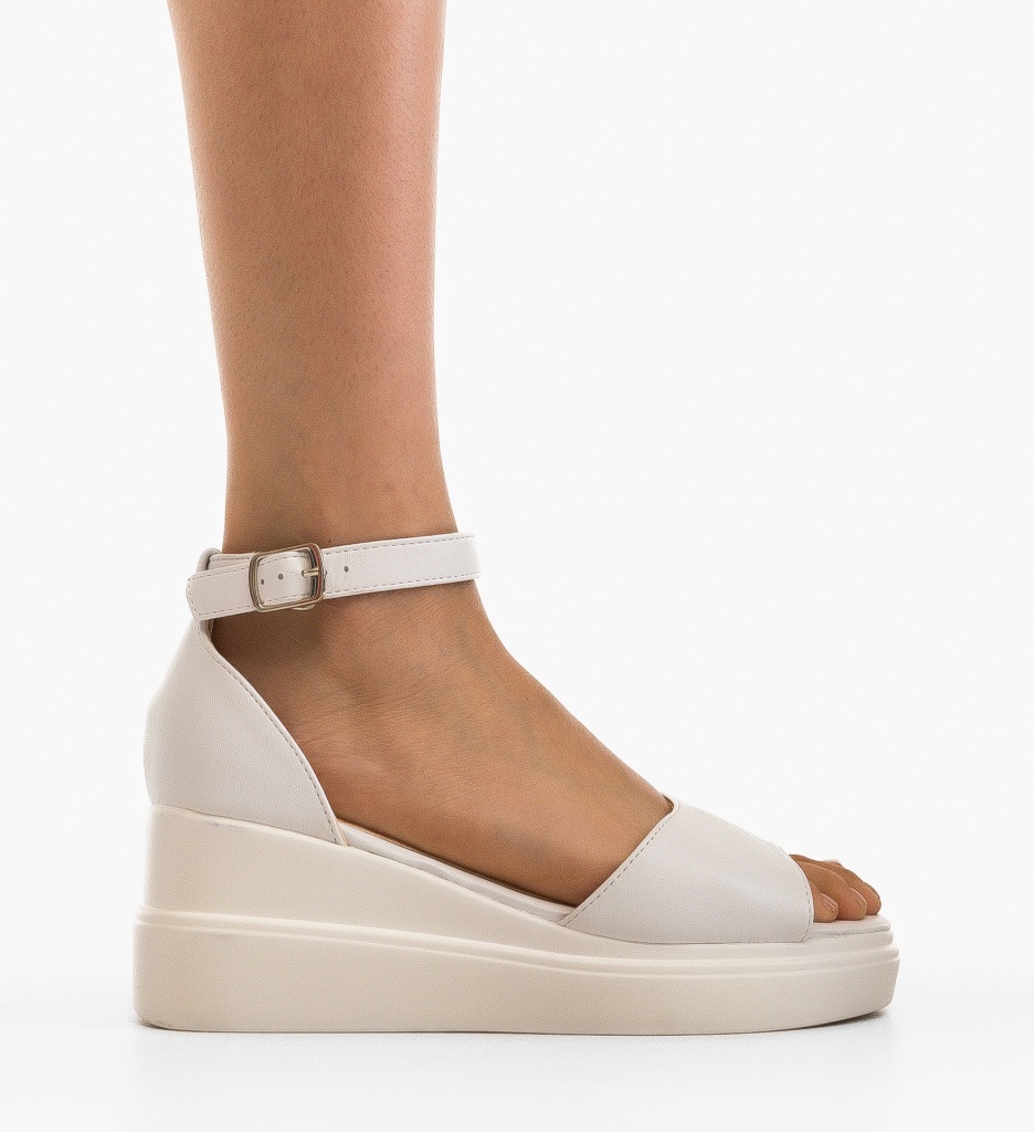 Platforme Dama Honorus Albe | Stil și Confort - imagine 4