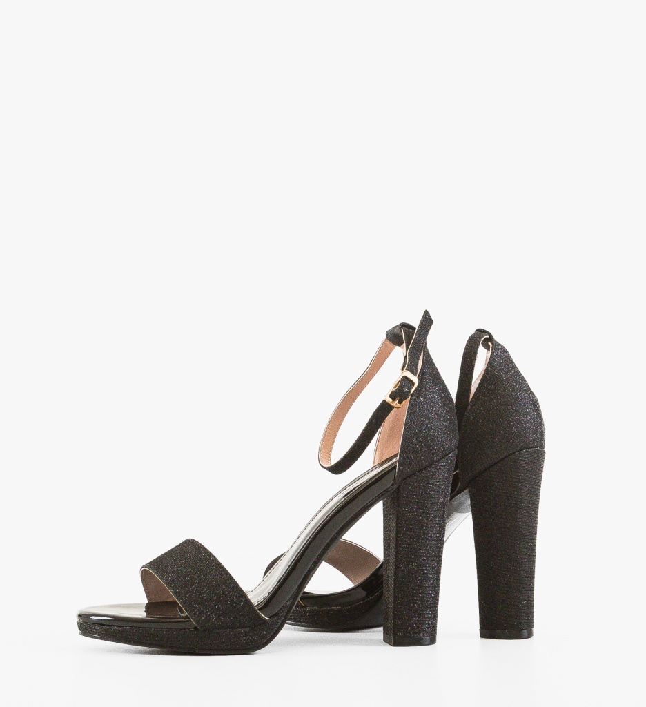 Sandale cu Toc Jean Negre | Eleganță și Stil - imagine 4
