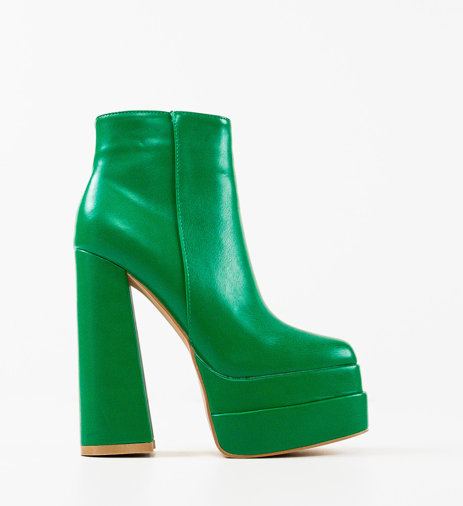Botine Dama Ilyas Verzi - Eleganță și Confort - imagine 5
