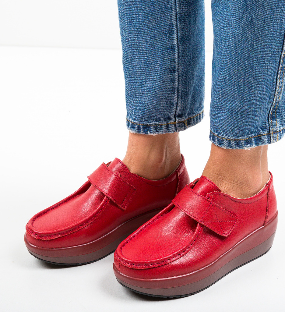 Pantofi Casual Groma Rosii - Stil și Confort - imagine 2