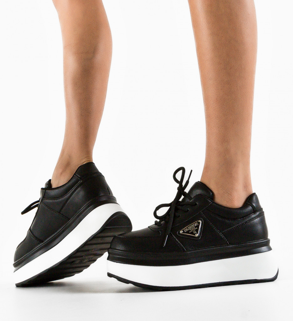 Sneakers Dama Shionoi Negri | Confort și Stil - imagine 3