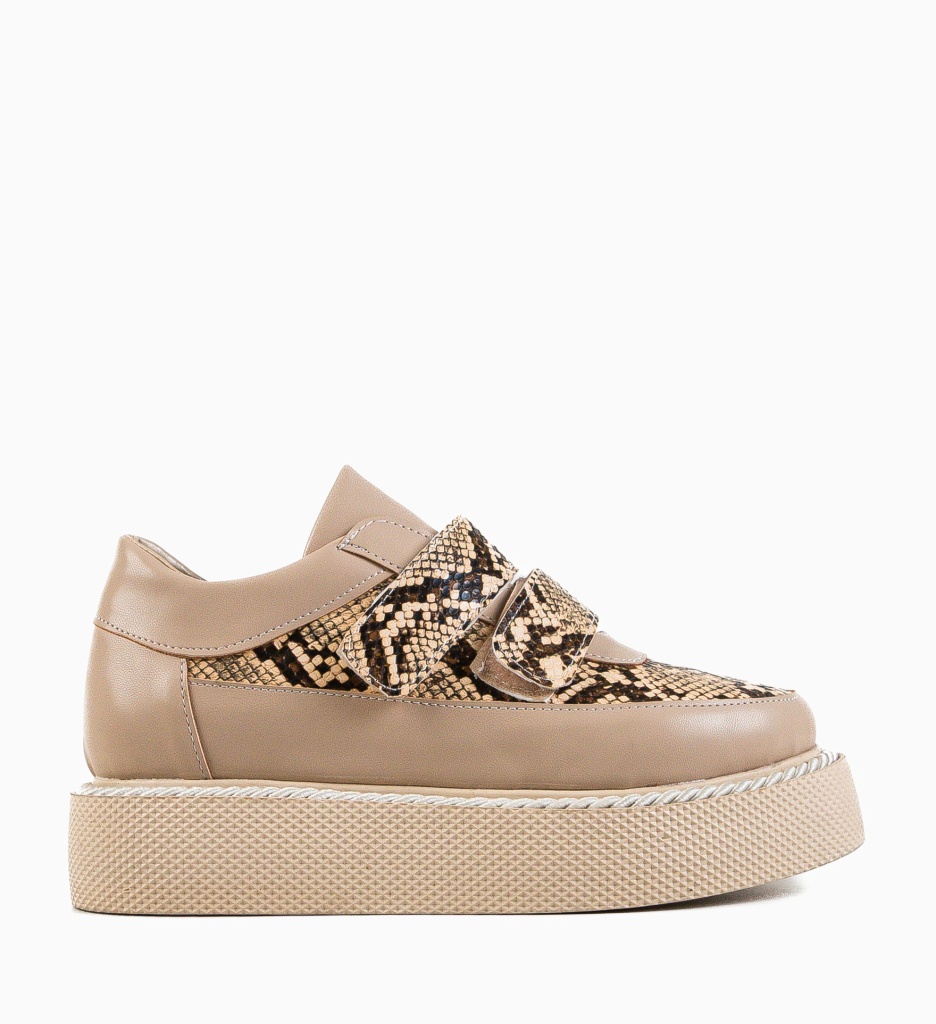 Pantofi Casual Herghely Nude - Confort și Eleganță - imagine 5